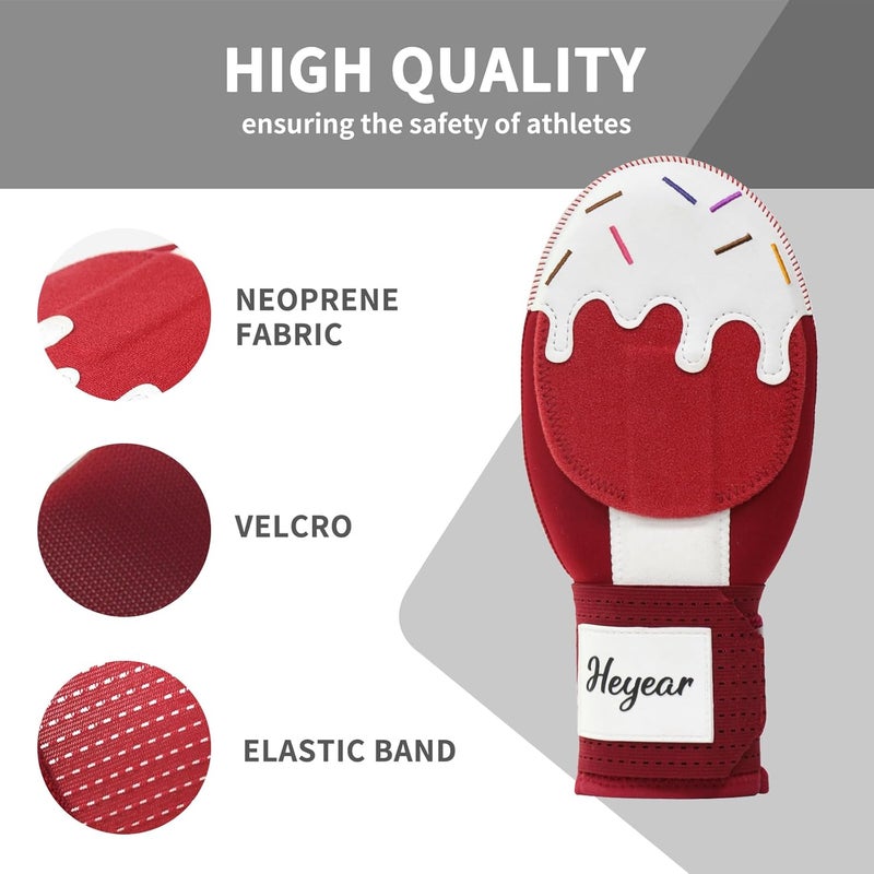 Heyear Baseball Sliding mitt, Sliding Mitt for Youth, Baseball Softball Glove for Hand Protection, Breathable and Durable, Adjustable Elastic Wrist Strap, Ambidextrous Design - Image 2